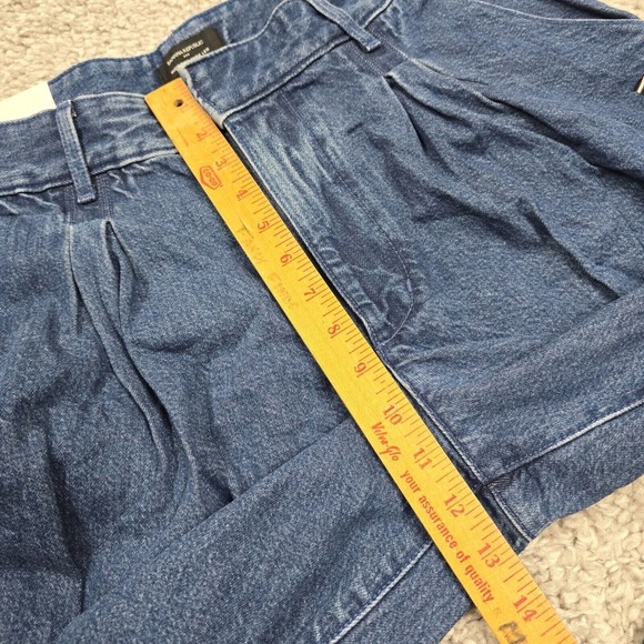 Banana Republic Jeans Womens 31 Blue High Rise Wide Leg Pleated Denim NWT - Picture 12 of 15